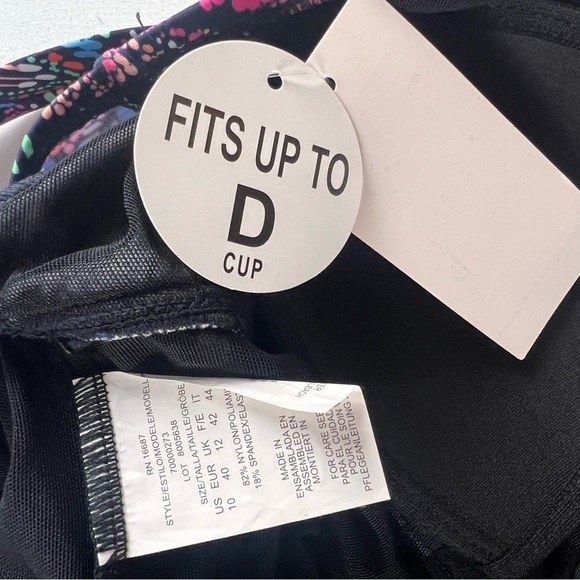 NWT Swim Solutions Womens Floral Tummy Control Tankini Swimsuit - Picture 5 of 9